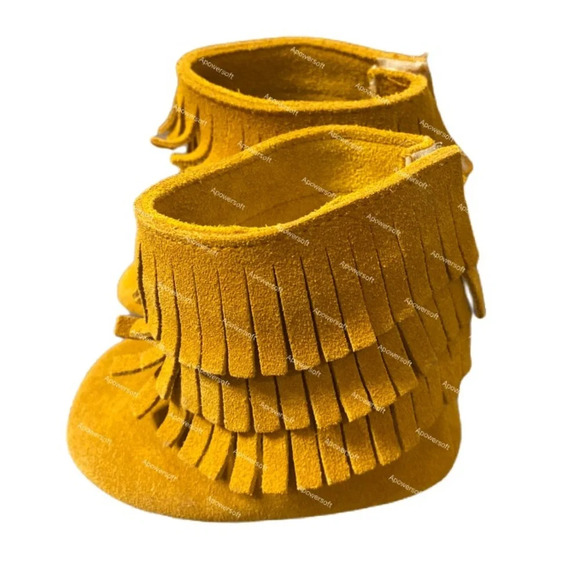 WILL NOT TAKE LESS Bailey’s Blossoms Rustic Tan Moccasins - Picture 5 of 9